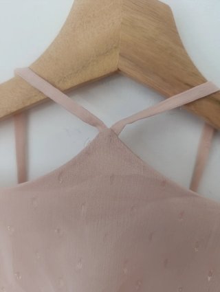 Vestido rosa pastel Mango