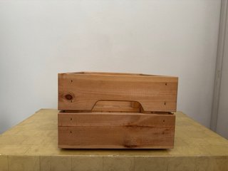 3 Cajas de madera Ikea Knagglig