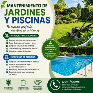Mantenimiento de jardines y piscinas