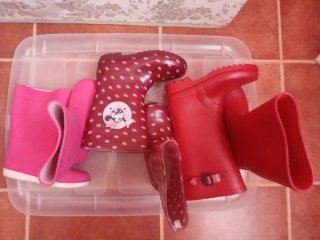Botas de agua infantiles varios colores