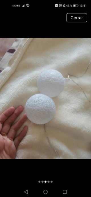 Luces de decoración esféricas