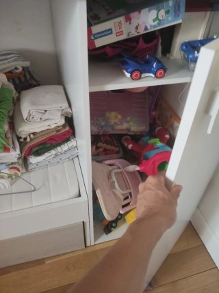 Litera L con almacenaje seminueva
