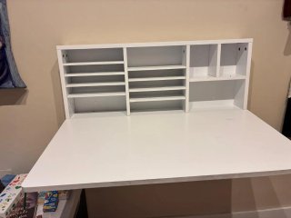 Escritorio Plegable Blanco Pared