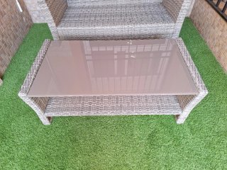Conjunto de muebles para exterior de ratán