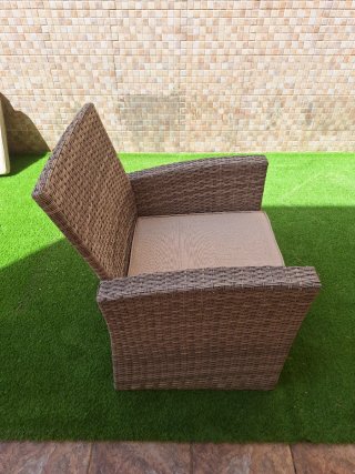 Conjunto de muebles para exterior de ratán