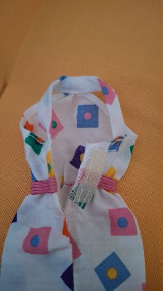 Vestito Barbie fantasia rombi colorati