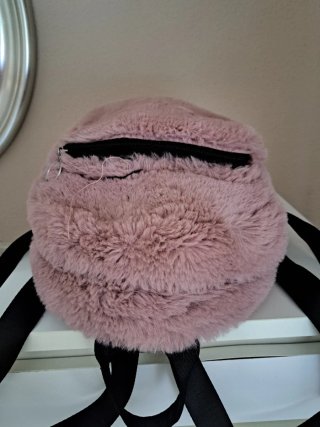 Mochila peluche rosa