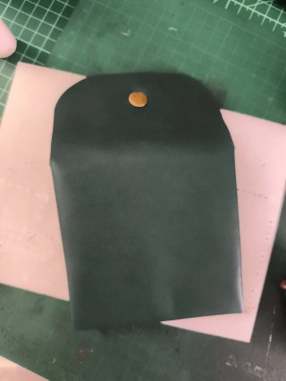 Monedero de cuero de 3 compartimentos Hecho a mano