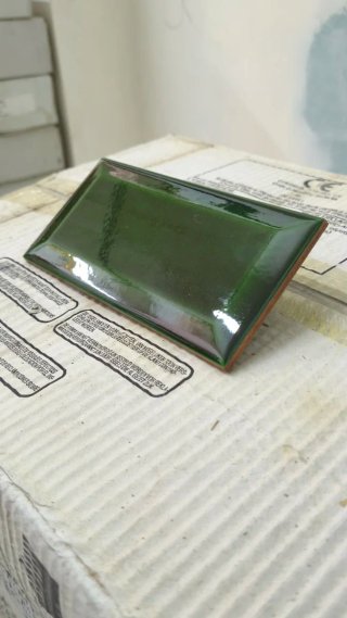 Azulejos Metro Verde Vic y Blanco 15x7,5