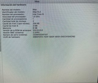 iMac 14,4 Plata