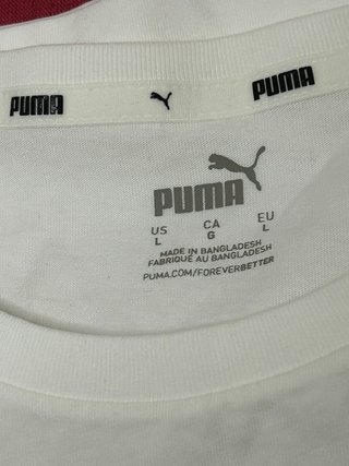 Camiseta Puma gris/blanco/amarillo