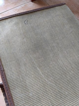 Maleta vintage tela años 50