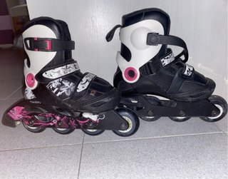 Patines en línea Oxelo rosa y negro