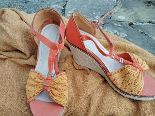 Cuñas esparto naranja