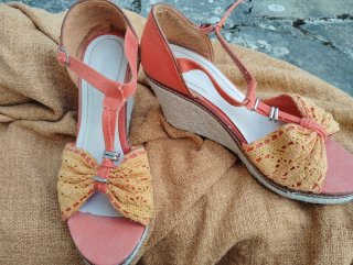 Cuñas esparto naranja