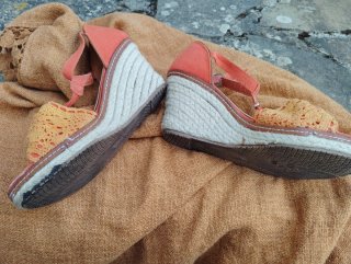 Cuñas esparto naranja