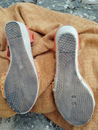 Cuñas esparto naranja