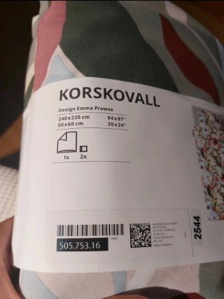 Funda Nórdica Ikea KORSKOVALL 240x220cm