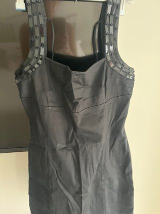 Vestido Negro Corto Zara Talla L