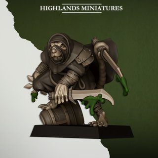 20 Asesinos Hombres Rata - Highlands Miniatures