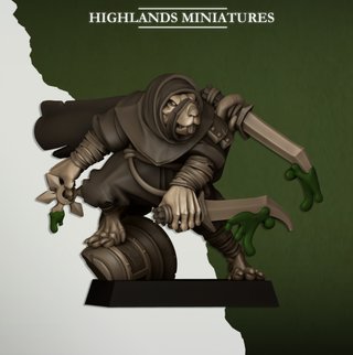 20 Asesinos Hombres Rata - Highlands Miniatures