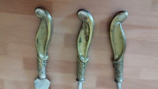 Set 3 cubiertos vintage para servir