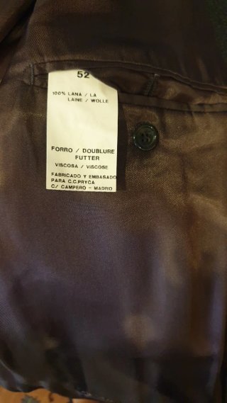 Americana hombre talla 52 negra
