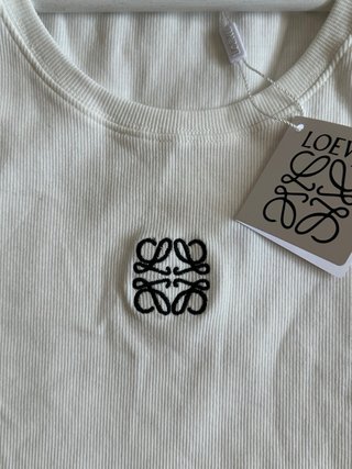 Camiseta Loewe Anagram Talla S Mujer Blanca