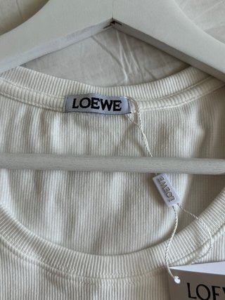 Camiseta Loewe Anagram Talla S Mujer Blanca