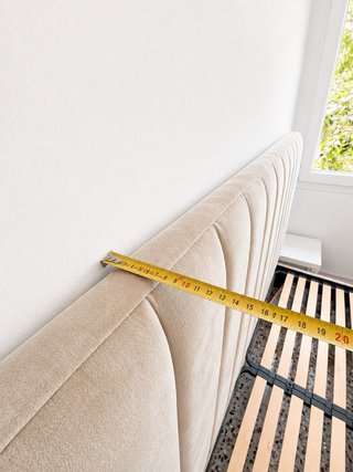 Cama tapizada 180x200 cm Beige