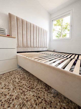 Cama tapizada 180x200 cm Beige