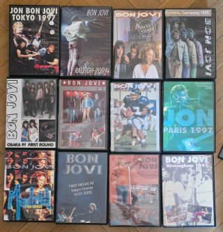Colección privada +200 DVDs inéditos de Bon Jovi