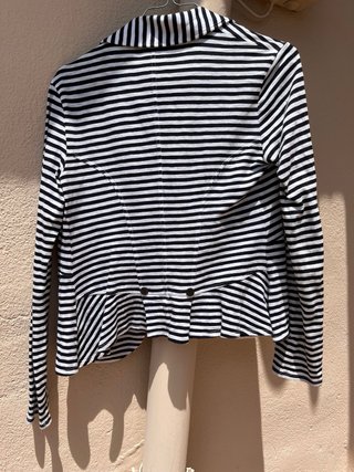 Chaqueta Marinera Armani Rayas Blanco y Negro