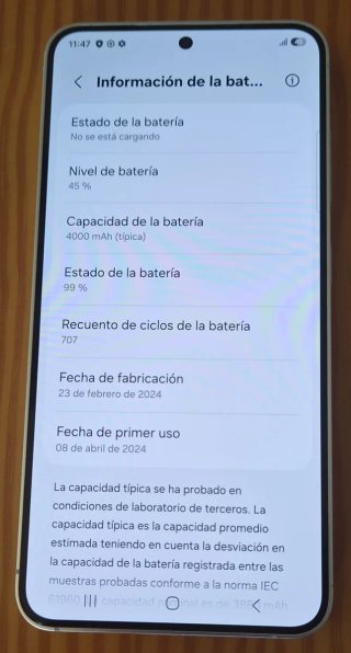 Samsung Galaxy S24 Caja y Teléfono, como nuevo