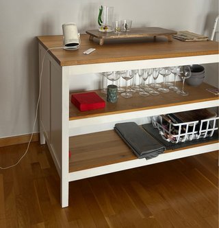 Isla de cocina IKEA TORNVIKEN madera