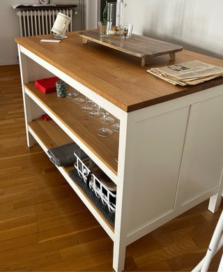 Isla de cocina IKEA TORNVIKEN madera