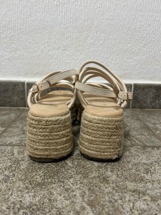 Sandalias esparto beige talla 39