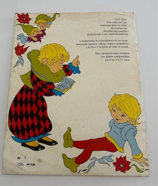 2 Libros Juego Vintage Veo-Veo Infantil