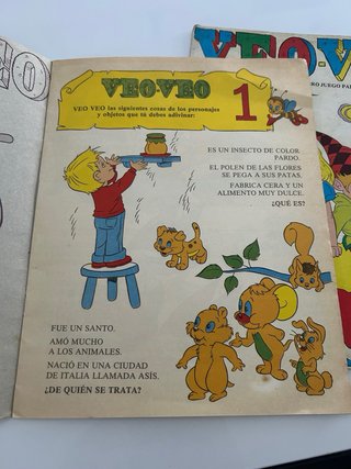 2 Libros Juego Vintage Veo-Veo Infantil