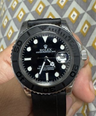 Rolex Yacht-Master Negro/Plata