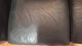 Divano a 2 posti in pelle Ikea Nero