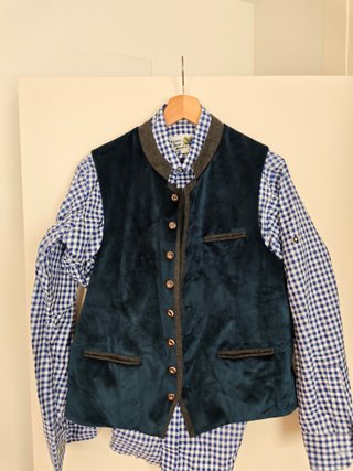 Conjunto Bávaro Lederhosen + Chaleco + Camisa