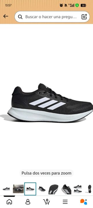Zapatillas Adidas Negras y Blancas