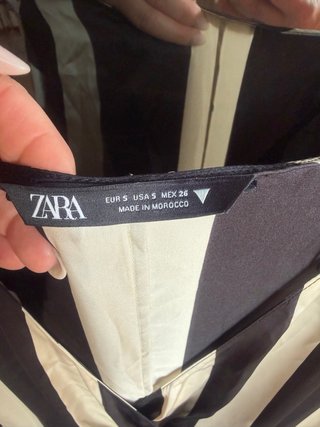 Abito lungo Zara righe bianche e nere