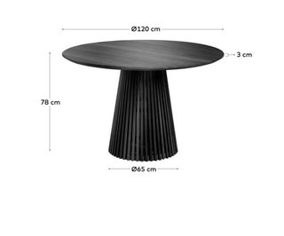 Mesa redonda Jeanette Ø 120 cm