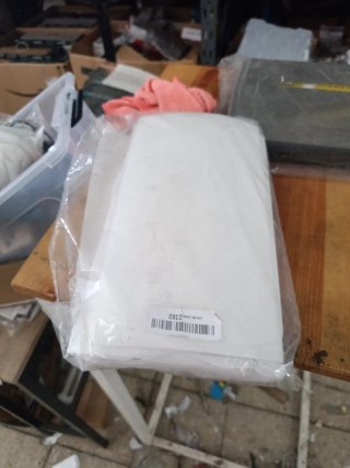 Moldura Plástico Transparente/Blanco
