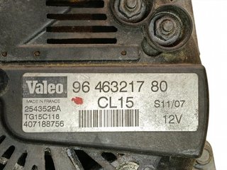 ALTERNADOR PEUGEOT 407 9HZ 9646321780