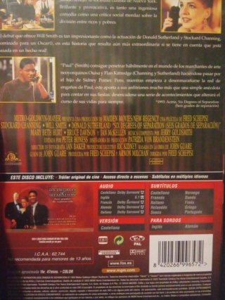 DVD Seis grados de separación