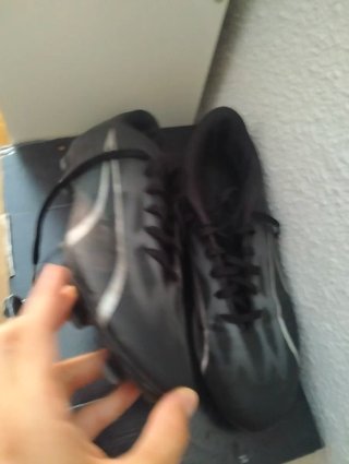Zapatillas Puma Futbol Tacos Negras