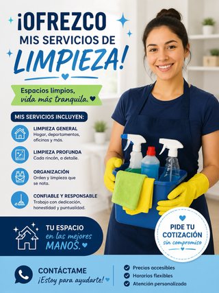 Limpieza del hogar un solo precio 50€ casa entera